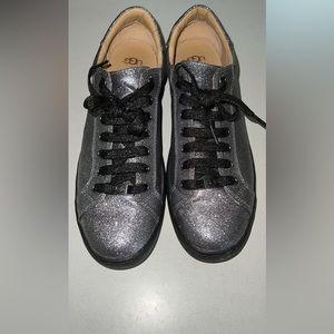 Silver Ugg sneakers